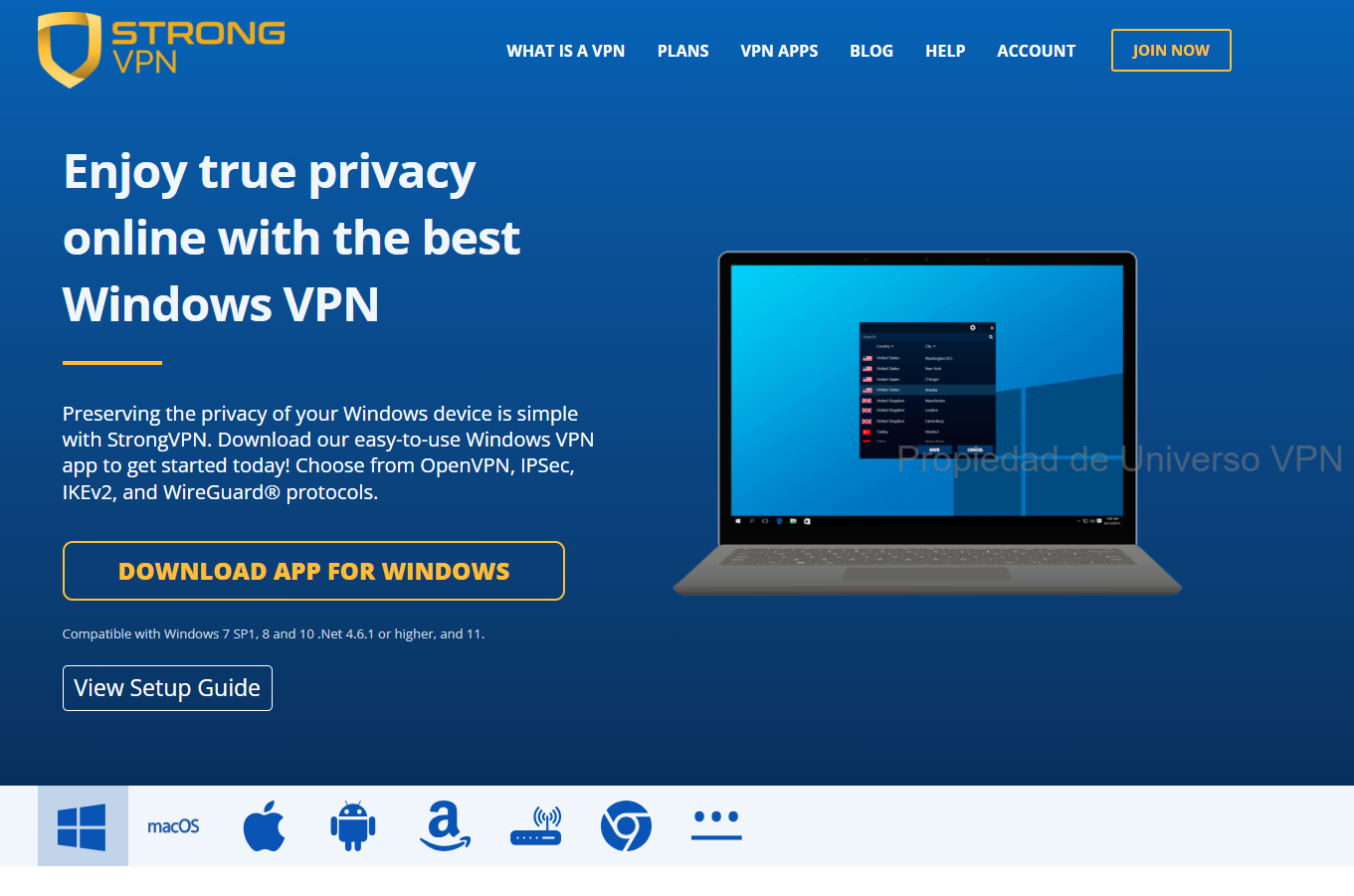 Descarga StrongVPN